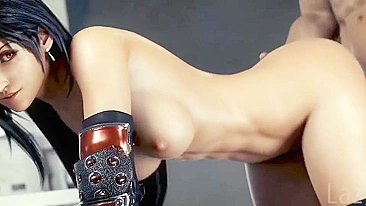 Cena Sexy de Sabão com Tifa Lockhart em Final Fantasy VII