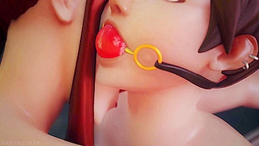 Tracer e Brigitte Mandando Ver no Hentai Quente de Overwatch