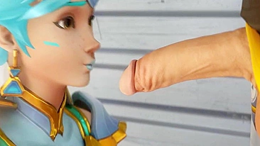 Hentai com Tracer e Hanzo KreiSake de Overwatch