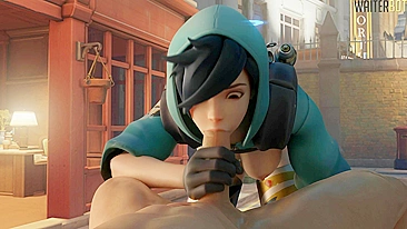 Vídeo hentai pornô da Tracer de Overwatch - NSFW
