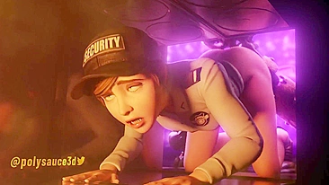 Cinco Noites com Vanessa e Burntrap - Paródia Pornô Quente em 3D