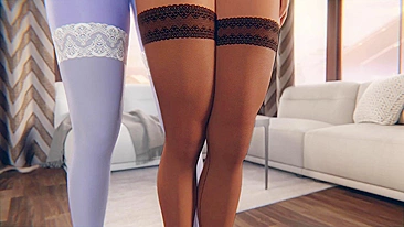 Hentai Overwatch - Widowmaker e Ana Angel