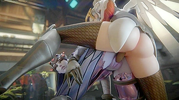 Widowmaker e Mercy Ficam Safadas em Overwatch - Vídeo Hentai Pornô