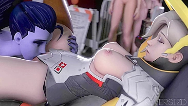 Libere a Fera Interior - Widowmaker e Mercy no Riversex de Overwatch