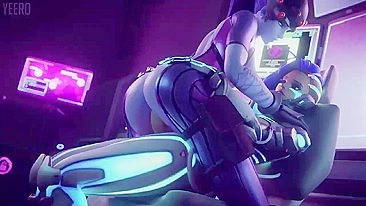 Sessão Quente de Widowmaker e Sombra no Yeero de Overwatch