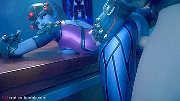 Widowmaker e Zarya em Cena de Sexo Quente de Overwatch