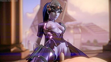 Cosplay Sexy da Widowmaker - Vídeo Pornô de Overwatch