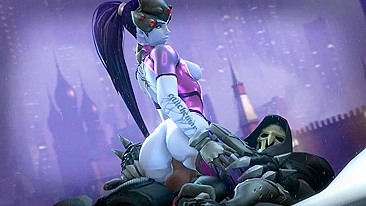 Remasterizado! Widowmaker e Reaper na Foda Quente de The G-Works Overwatch