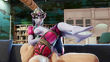 Widowmaker Salvando a Bunda em Pornô de Overwatch