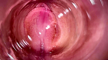 Câmera fundo na buceta cremosa da Lena teen! Exploração íntima da xota dela.