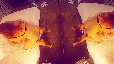 Ruiva amadora de tetas naturais goza duas vezes com paixão em vídeo caseiro.