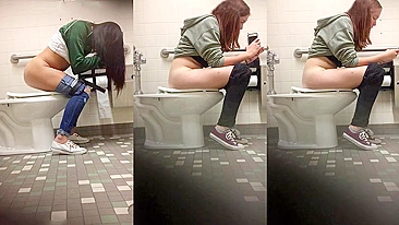 Gatas mijando em vídeo de câmera espiã em HD com surpresas quentes