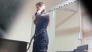 Morena Amadora Transando no Escritório na Câmera Escondida - Sedução no Trabalho