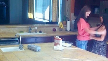 Espiando Lésbicas Amantes em Sessão Secreta com Lambidas e Chupadas Orgásmicas