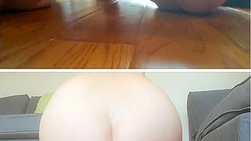 Masturbação com Bunda Enorme, Consolos e Gemidos