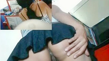 Latina Safada se Exibindo com Consolo na Cam no Escritório!