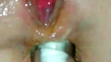 Namorada Amadora Gozando no Anal Caseiro com Vibrador e Squirt