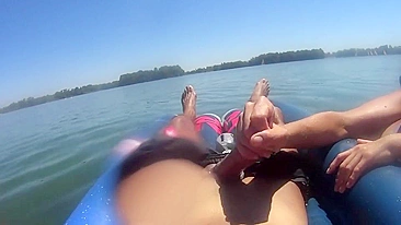 Boquete Caseiro de Francesa Corona ao Ar Livre com Gozada na Boca