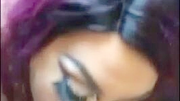 Boquete TS Interracial Caseiro com Pauzão Preto e Gozada no Rosto