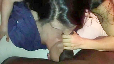 Sexo Cuckold Caseiro com Paus Pretos Grandes e Esposa Bi Swingando