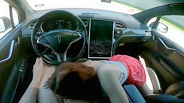 Sexo no Carro Caseiro com Ruiva Vaqueira - Foda Amadora no Automático