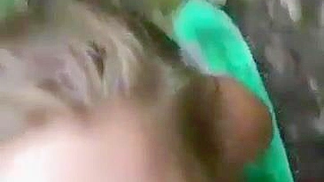 Boquete Interracial Caseiro com Paus Pretos Grandes ao Ar Livre