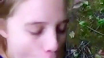 Boquete Interracial Caseiro com Paus Pretos Grandes ao Ar Livre