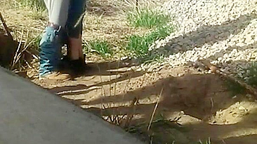 Foda Pública Exibicionista Caseira ao Ar Livre