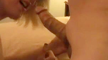 Loira Gordinha Amadora de Peitos Grandes em Gangbang com 8 Caras