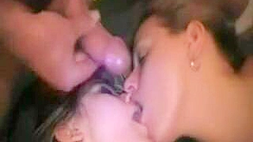 Esposa Ménage com Amigos - Troca de Porra e Gozada na Cara