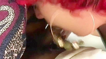 Trio Interracial com Paus Pretos Grandes e Chupada Babada