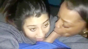 Boquete Interracial em Ménage Amador Caseiro