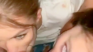 Boquete em Trio Amador - O Pau Mais Sortudo do Mundo!