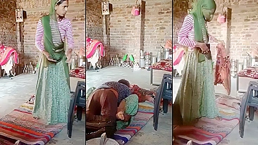 Desejos sombrios na vila indiana! Nora adúltera pega com o cunhado safado