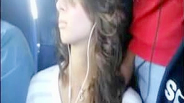 Gostosa Levando Pintada no Ônibus