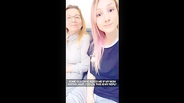 Ela Tira os Peitos e Provoca Junto com a Mãe Tabu Maluca